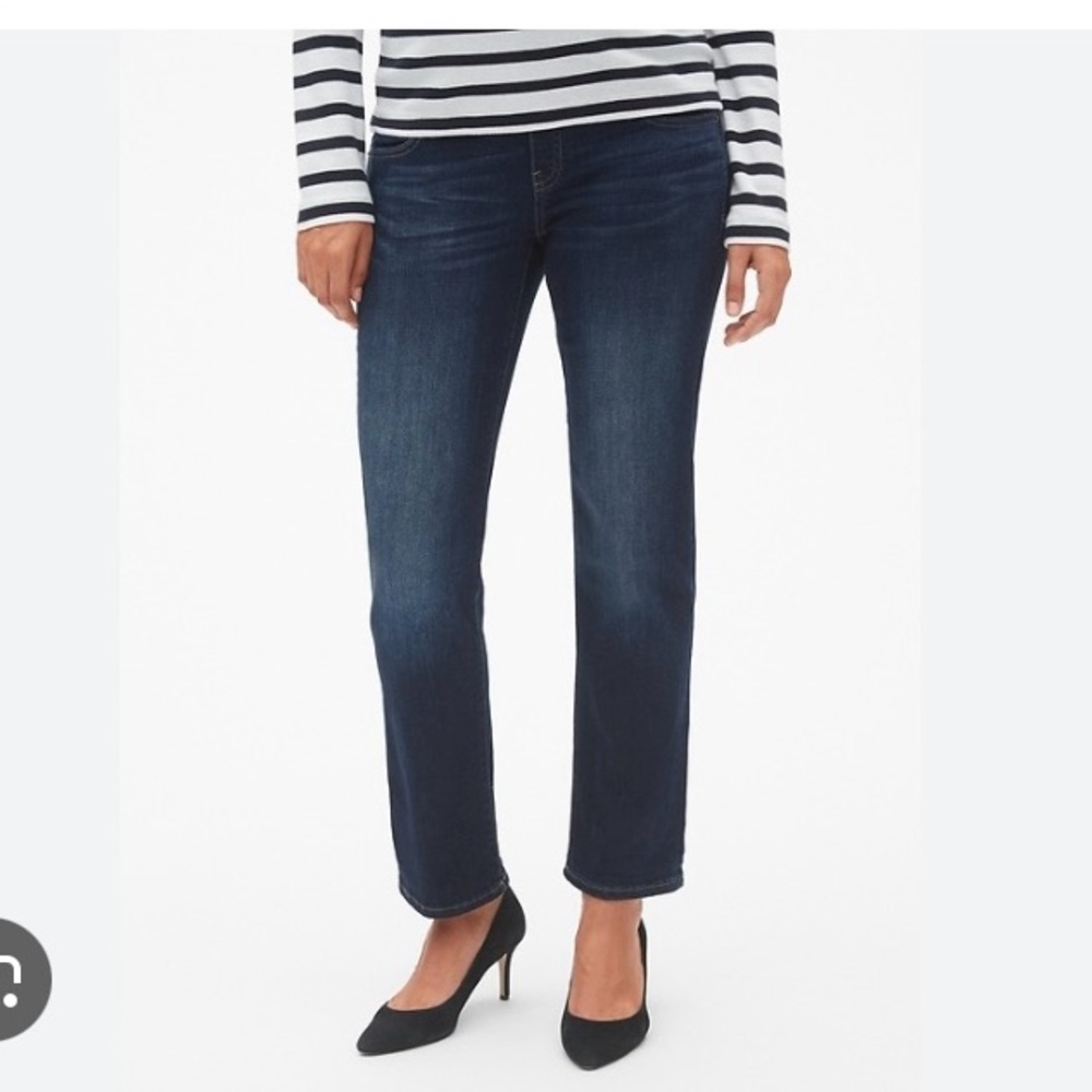Gap Full Panel Maternity Classic Straight Jeans NWT 25/0